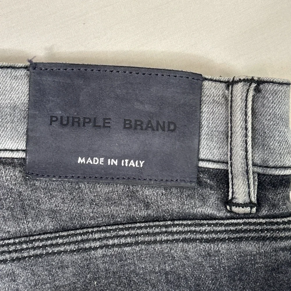 Purple Brand Two Tone Split Jeans 36 Made in Italy Slim
